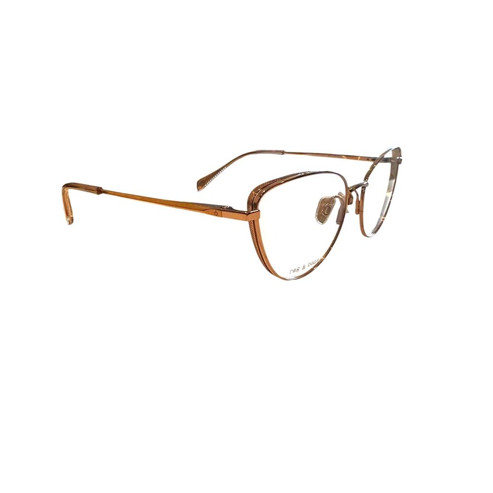 NEW Rag & Bone 3047 Gold Metal Cat eye Frames